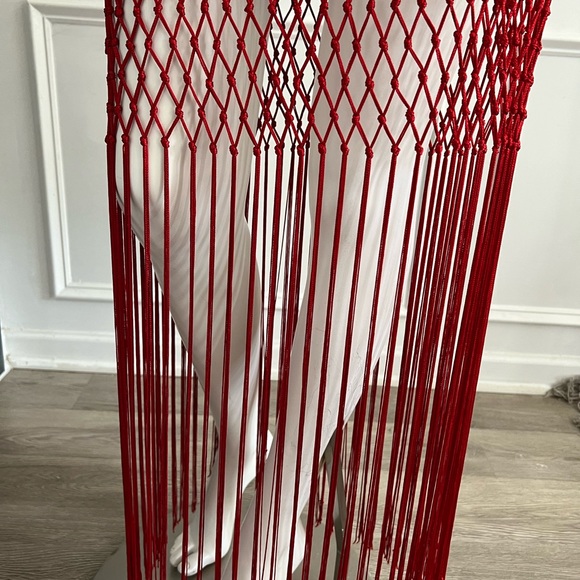 Vintage Red Velvet Skirt - Picture 7 of 11